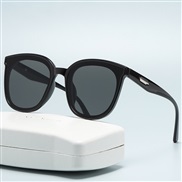 ( Black frame  Black grey  Lens )square samll style Sunglasses woman high personality trend fashion sunglass