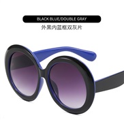 ( blue  frame  gray  Lens ) trend Sunglasses man sunglassns woman  occdental style super sun Sunglasses