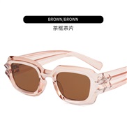 ( tea  frame  tea  Lens )fashon sunglass man occdental style Sunglasses sport ant-ultravolet