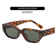 ( leopard print frame  Lens ) samll retro tree sunglass  occdental style trend Sunglasses ant-ultravolet