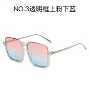 ( transparent frame  blue  pink)retrons samll square sunglass woman  Sunglasses