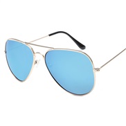 ( gold frame / blue )polarzed lght sunglass  man lady Double Sunglasses Outdoor fashon Metal