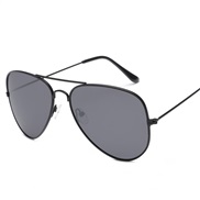 ( Black frame / gray  Lens )polarzed lght sunglass  man lady Double Sunglasses Outdoor fashon Metal