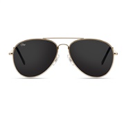 ( gold frame  gray  Lens  polarized lightTAC) man lady classc sunglass style polarzed lght Sunglasses