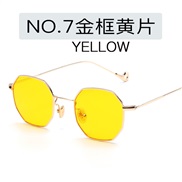 ( gold frame  Lens )personalty fashon Metal sunglass retro ocean sunglass square super Sunglasses