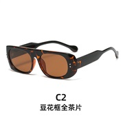 ( frame  tea )occdental style personalty samll sunglass  fashon retro Sunglasses  trend polarzed lght sunglass