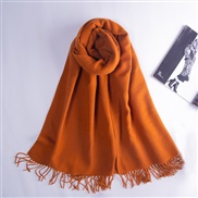 (200*70CM)Autumn and Winter pure color scarf Japan and Korea sweet wind imitate sheep velvet scarf woman warm Collar fa