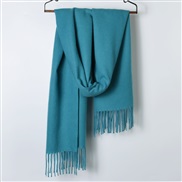 (200*70CM)( blue )Autumn and Winter pure color scarf Japan and Korea sweet wind imitate sheep velvet scarf woman warm C