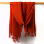 (200*70CM)( Tangerine)Autumn and Winter pure color scarf Japan and Korea sweet wind imitate sheep velvet scarf woman wa
