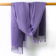 (200*70CM)( Lilac colour)Autumn and Winter pure color scarf Japan and Korea sweet wind imitate sheep velvet scarf woman
