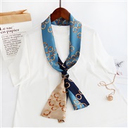 (14-150)(  blue ) long print scarves woman spring autumn fashion samll neckerchief belt scarf