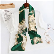 (14-150)(  green) long print scarves woman spring autumn fashion samll neckerchief belt scarf