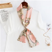 (14-150)(  Pink) long print scarves woman spring autumn fashion samll neckerchief belt scarf