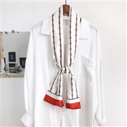 (14-150)(  white) long print scarves woman spring autumn fashion samll neckerchief belt scarf
