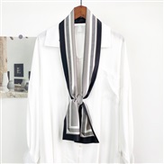 (14-150)( stripe  black) long print scarves woman spring autumn fashion samll neckerchief belt scarf