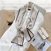 (17*150)springins wind brief scarves  Double surface Stripe imitate silk belt surface neckerchief elegant belt