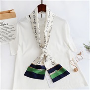 (14*150)(  green)spring autumn style scarves imitate silk belt print samll scarves star long scarves