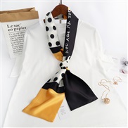 (14*150)(  yellow)spring autumn style scarves imitate silk belt print samll scarves star long scarves