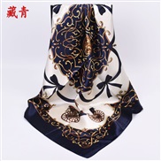 (90cm*90cm)( Navy blue) print generous scarves lady color scarfvintage scarf
