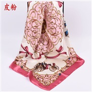 (90cm*90cm)( hide powder ) print generous scarves lady color scarfvintage scarf