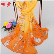 (160cm)( yellow)spring woman Chiffon long scarves  samll scarf samll gift