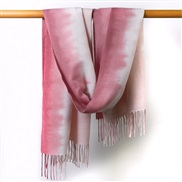 (  Pink)Winter gradual change scarf Korea warm woman shawl all-Purpose Collar imitate sheep velvet print scarf
