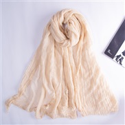 ( rice white) pure color Stripe scarf woman Autumn and Winter Japan and Korea sweet imitate sheep velvet scarf warm Col