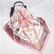 ( Belt90cm)( Pink)spring new scarves woman style imitate silk generous cm gift scarf print color neckerchief