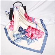 ( Belt90cm)( blue )spring new scarves woman style imitate silk generous cm gift scarf print color neckerchief