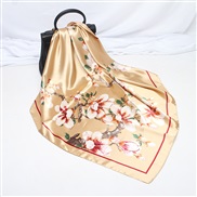 ( Belt90cm)( red )spring new scarves woman style imitate silk generous cm gift scarf print color neckerchief