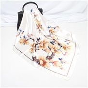 ( Belt90cm)( khaki)spring new scarves woman style imitate silk generous cm gift scarf print color neckerchief