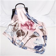 ( Belt90cm)( pink)spring new scarves woman style imitate silk generous cm gift scarf print color neckerchief