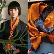(145CM)(TY  )star scarves temperament samll wind brief Korean style black Stripe occupation samll neckerchief