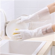 (L)( while  ) glove  pattern woman Waterproof plastic leather glove