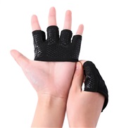 (XL)( black.) glove half Non-slip glove man woman glove four sport glove