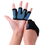 (L)( blue.) glove half Non-slip glove man woman glove four sport glove