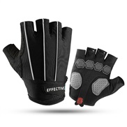 (XL)(XG blackq.) glove half man woman Outdoor wear-resisting draughty sport glove