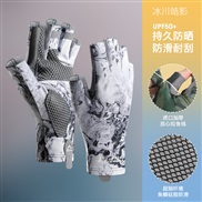 (L)(XG)summer Sunscreen glove man half Outdoor Non-slip thick elasticity sport glove