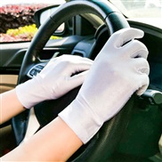 (Free Size )( white)summer thin style Sunscreen glove high elasticity man woman wedding watch-face glove