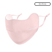 (Free Size )( Pink) Sunscreen mask woman summer eyes three-dimensional thin style draughty Outdoor Mask