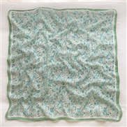 (Q  green)Korean style cotton flowers scarves travel Sunscreen scarf Seaside beach shawl woman