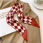 (rhombus )spring autumn thin style color belt grid samll scarves neckerchief wind studentjk shirt woman