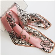 (   leopard print Pink)print scarf scarvesOO silk samll pattern