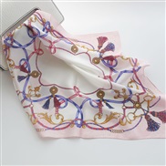 (  H Pink)print scarf scarvesOO silk samll pattern