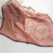 (   Pink)print scarf scarvesOO silk samll pattern