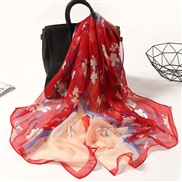 ( red )summer lotus Sunscreen scarves Seaside beach long style lady scarves color thin scarves scarf