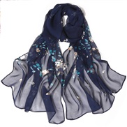 ( Navy blue)summer lotus Sunscreen scarves Seaside beach long style lady scarves color thin scarves scarf