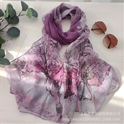 ( purple )summer lotus Sunscreen scarves Seaside beach long style lady scarves color thin scarves scarf