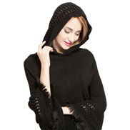( black)Autumn and Winter belt woman tassel large size sweaters  imitate sheep velvet shawl