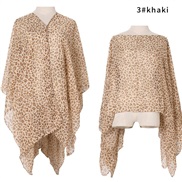 ( khaki)summer imitate silk bikini shawl print Sunscreen shawl scarves shawl